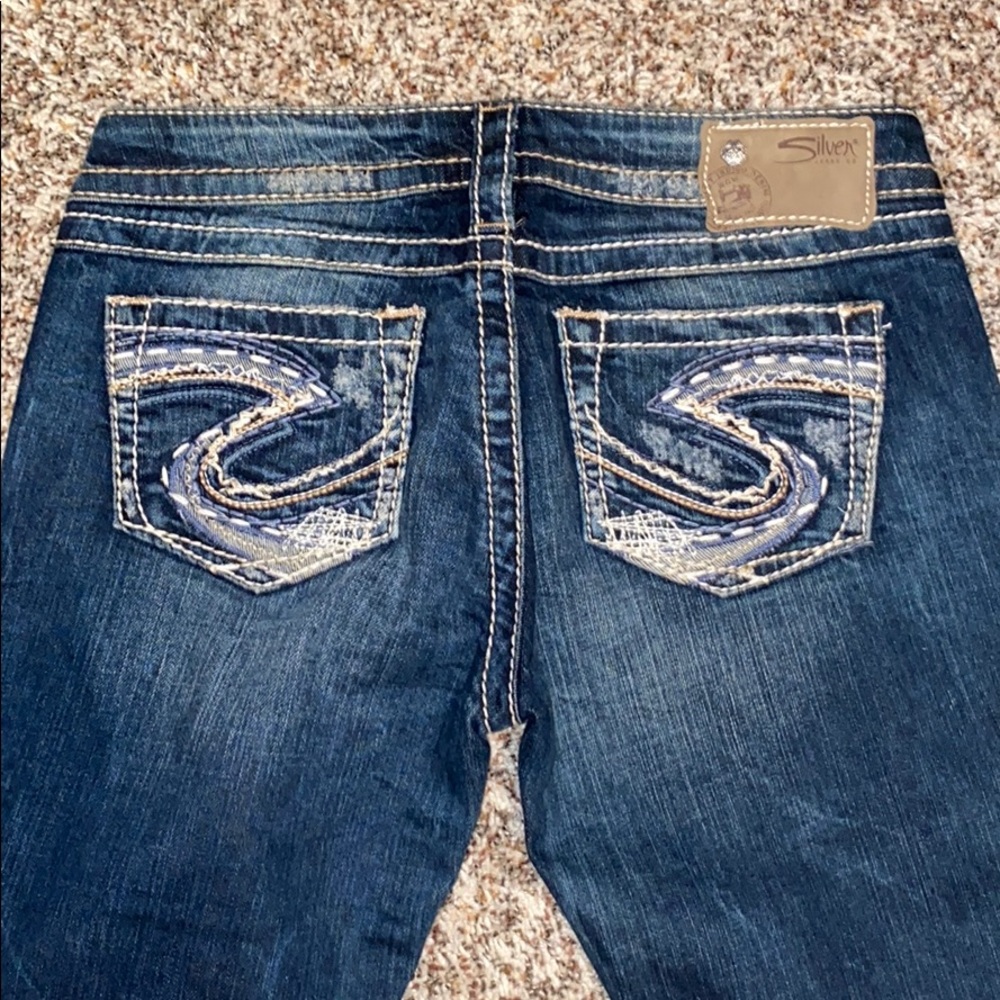 Silver bootcut jeans